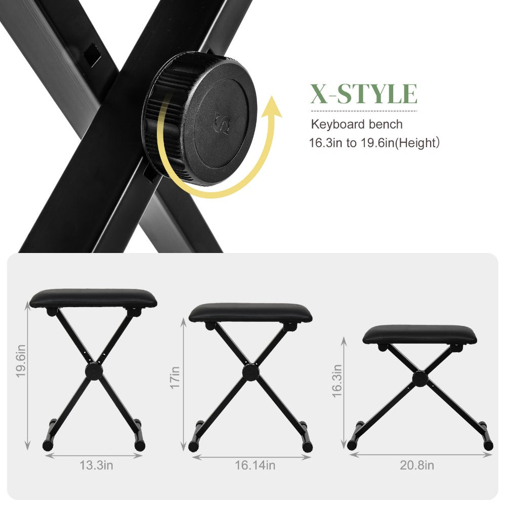 61-Key Digital Piano Starter Kit with Stand, Bench and Teaching Modes detail image - detail view 8