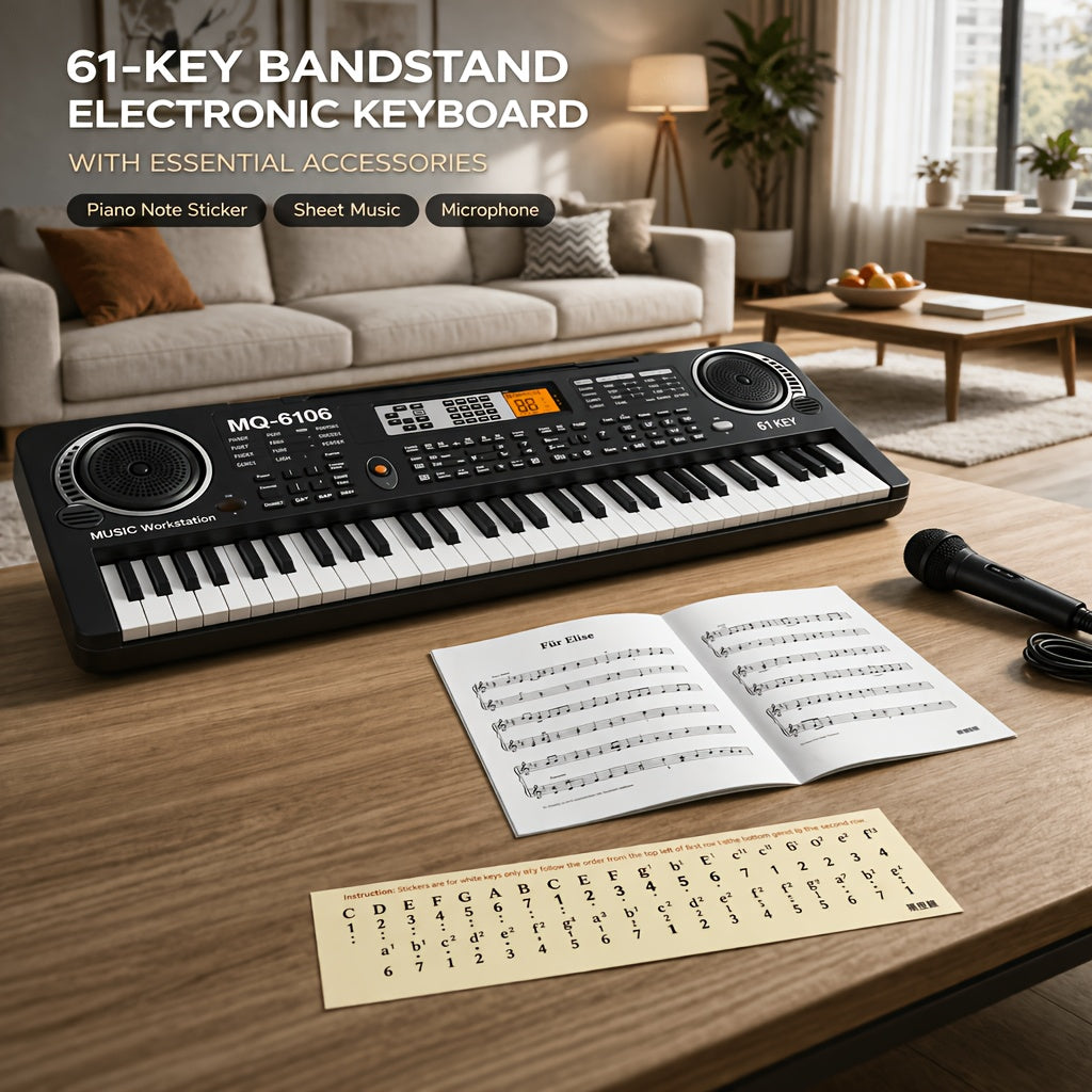61-Key Keyboard Accessory Kit shown in the 61-key electronic keyboard option