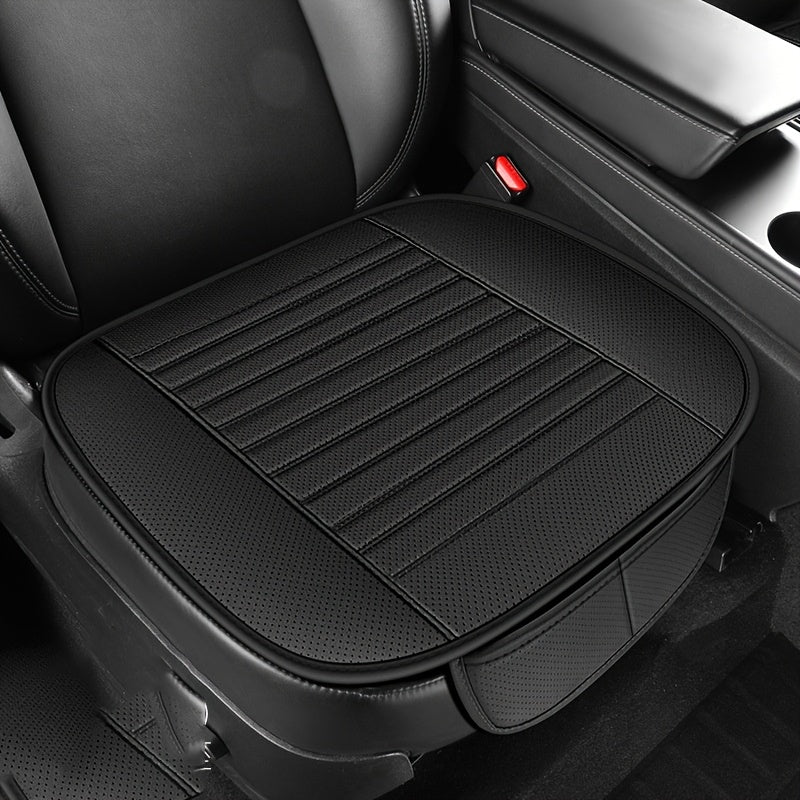 2pcs Front Seat Pads with Non-Slip Rubber Base, Breathable No-Back Design for Long-Lasting Comfort, Universal Fit for All Seasons