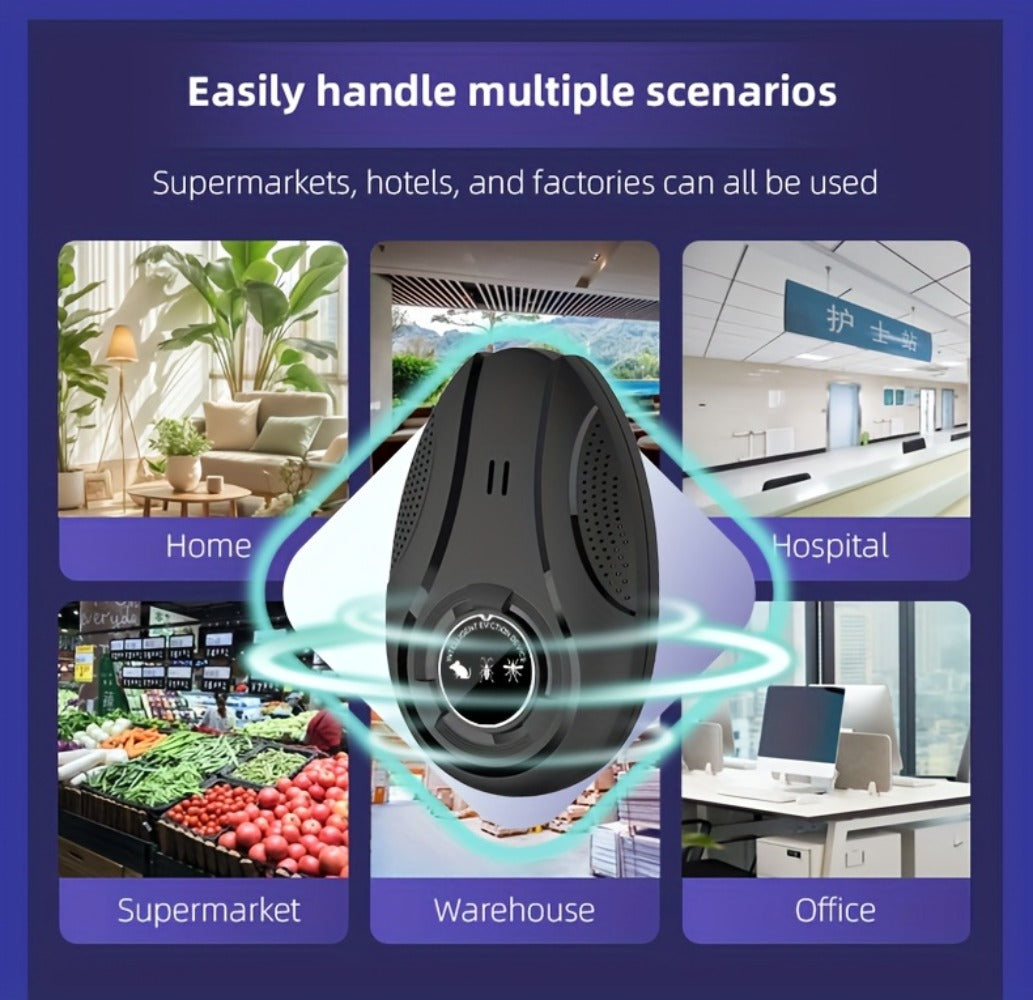 Ultrasonic Pest Repeller for Home Indoor – Plug-In Electronic Mosquito Cockroach Mouse Ant Spider Repellent Device for House Office Warehouse
