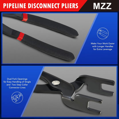 Fuel Line Disconnect Tool Kit 26pcs – Master Quick Disconnect Set with AC & Transmission Disconnect Pliers for Fuel Line Removal, Push-Connect & Snap-Lock Fittings