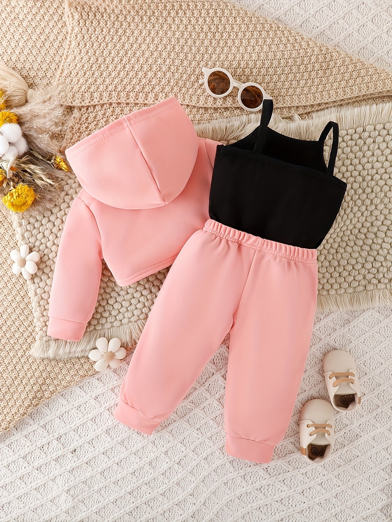 Girls' Casual Outfit Set - Sleeveless Winter