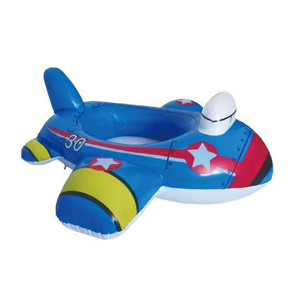 Airplane Inflatable Pool Float for Kids – Novelty Plane Swim Ring Floatie Tube for Swimming Pool, Lake, Beach & Summer Pool Party, Fun Aviation Design Water Toy, 1 Pack