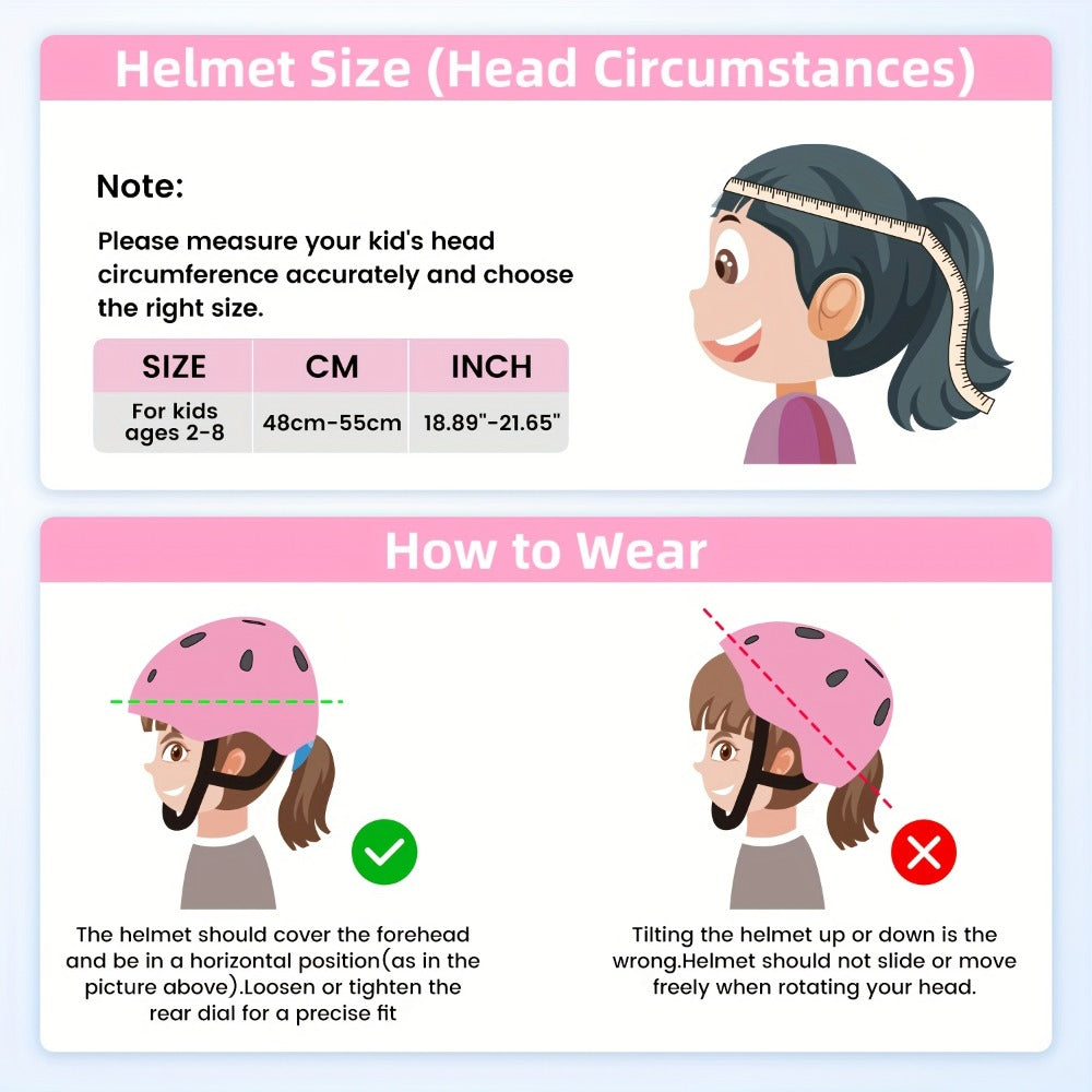 Kids Bike Helmet Adjustable XS Unisex Removable Liner Ventilation Matte Finish Fits 18.89-21.65 Inch Cycling Scooter Skateboard Safety Gift Boys Girls Ages 3+ Blue Orange Black Pink Green Red