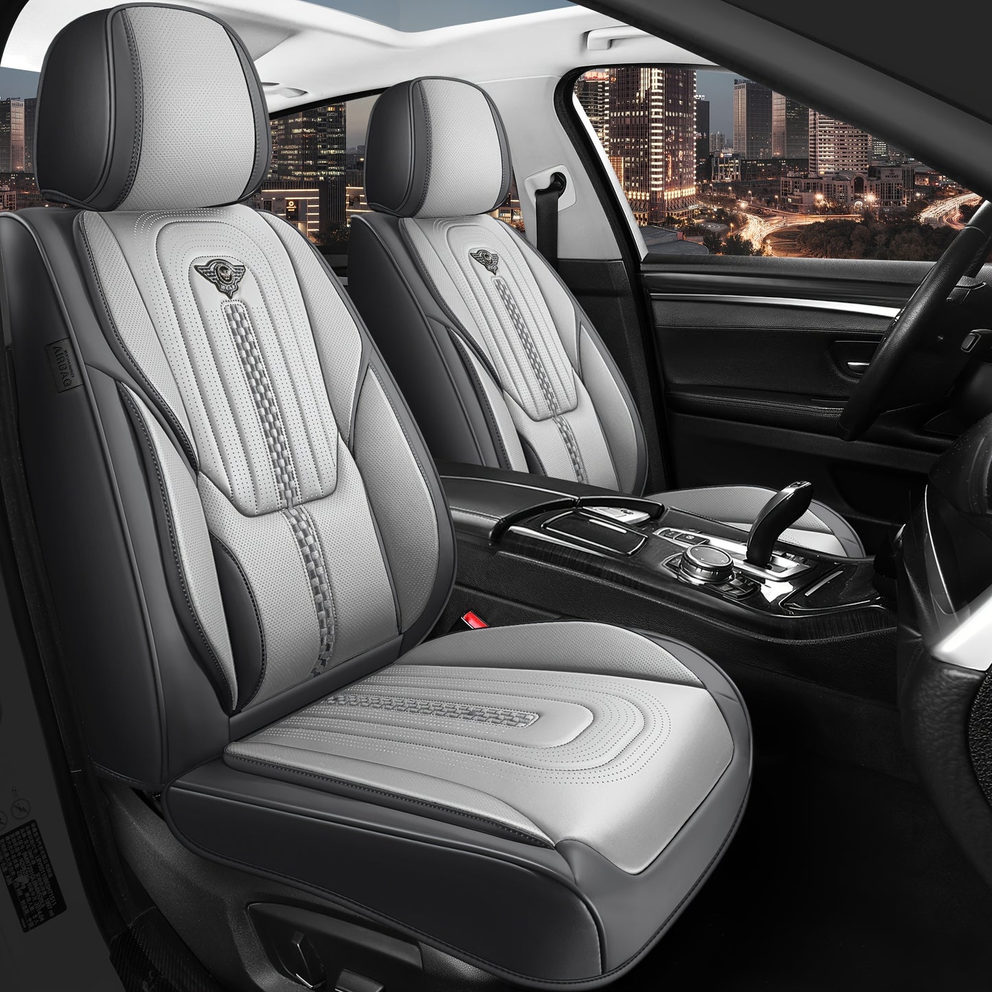 Red Rain Car Seat Cover Synthetic Leather Seat Cover Full Enclosure Comfortable Car Seat Cover Fit Most Cars Sedan Truck SUV
