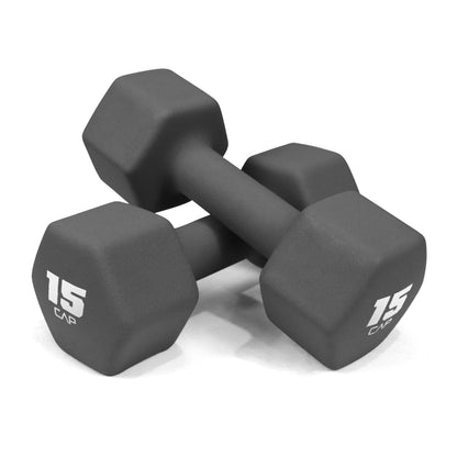 Neoprene Dumbbells Pair with Non-Slip Hex Shape – Color-Coded Hand Weights for Women & Men, Strength Training, Home Gym & Aerobics – 2LB to 15LB Available in Yellow, Green, Red, Blue & Gray