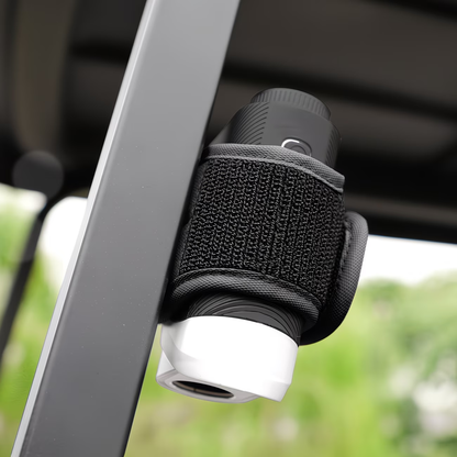 Magnetic Golf Rangefinder Strap Mount - Universal Adjustable Holder Band with Strong Magnet for Golf Cart Attachment | Fits All Rangefinder Brands, Slim Non-Slip Nylon Design, Black