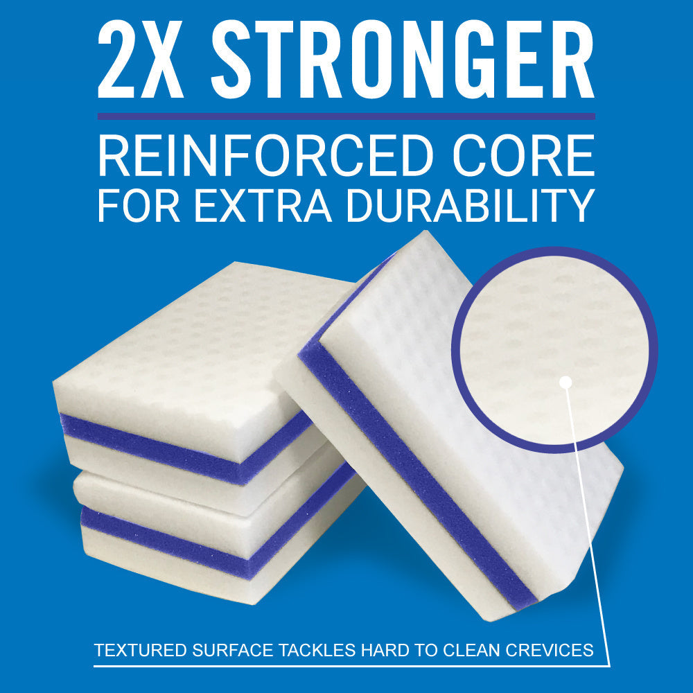 Boat Eraser Cleaning Sponge – No Bleach Magic Scrubber for Deck, Hull, Vinyl & Fiberglass – Removes Scuffs, Dirt & Grease on Pontoon, Fishing & Jon Boats (3, 9 or 12 Pack)