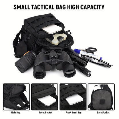 Tactical Sling Backpack Lightweight Military Shoulder Bag – Cycling, Sports, Travel & Daily Use, Zipper Closure, Available in Green, Black, Khaki, Desert, Grey & Jungle Camo
