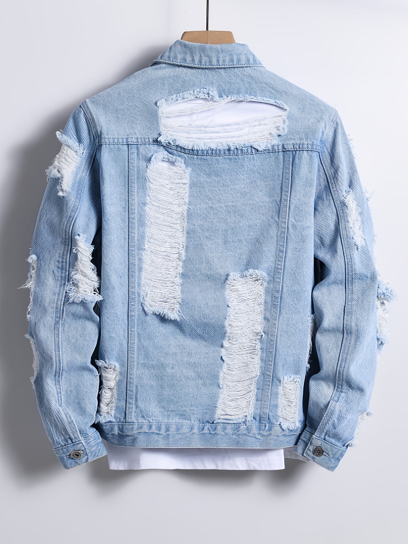 Men's Versatile Denim Pullover Coat