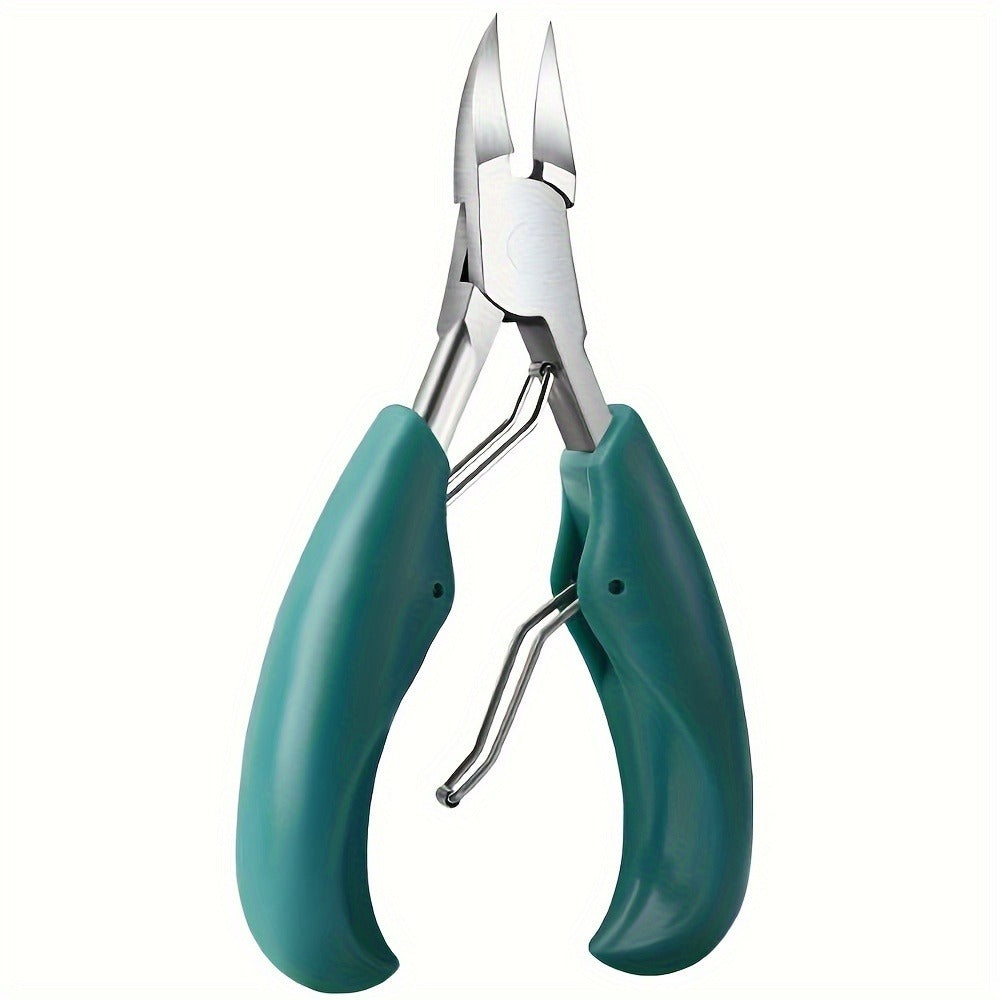 Toenail Clippers for Thick Nails & Ingrown Toenails 3 Pack Sharp Curved Blade Surgical Steel — Double Spring Ergonomic Podiatrist Nail Clipper for Men Women Seniors, Professional Pedicure Tool
