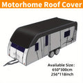 RV Roof Cover for All Motorhomes, Travel Trailers, Campers, Caravans - Polyester Fiber Protective Cover with UV, Dust, Snow, Frost, Leaf Protection - Includes Lightweight Storage Bag