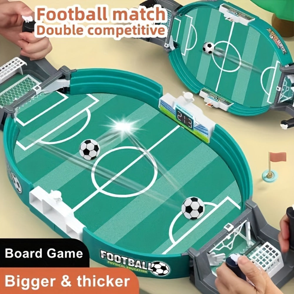 Table Football Game for Kids & Adults – 2-Player Tabletop Soccer Duel Board Game, Family Fun Indoor Game Night Gift for Boys Girls Teens, Desktop Foosball Game with Balls