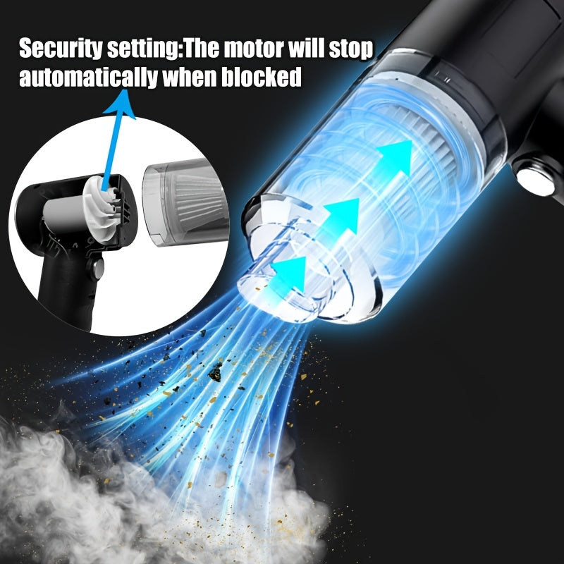 Multifunctional Wireless Charging Mini Vacuum Cleaner, Large Suction Power, Wireless Power Supply, Suitable for Computer Cleaning, Household Cleaning, Car Cleaning, Valentine'S Day And New Year'S Gift, July 4Th Gifts