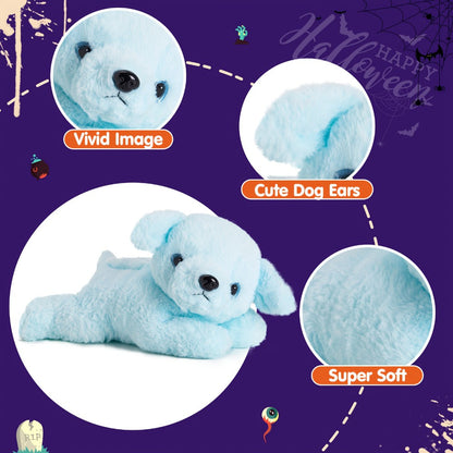 Light-Up Musical Blue Puppy Plush Toy — Glowing Stuffed Animal Dog with Sound & Lights for Kids, Toddlers, Girls & Boys | Soft Cuddly Plush Doll | Birthday Christmas Easter Gift | Room Decor