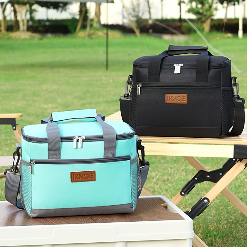 Insulated Lunch Bag Foldable Thermal Tote Leak-Proof Aluminum Foil Bento Box Carrier Reusable Cooler Bag Keeps Food Cold Fresh for Work Travel Picnic School