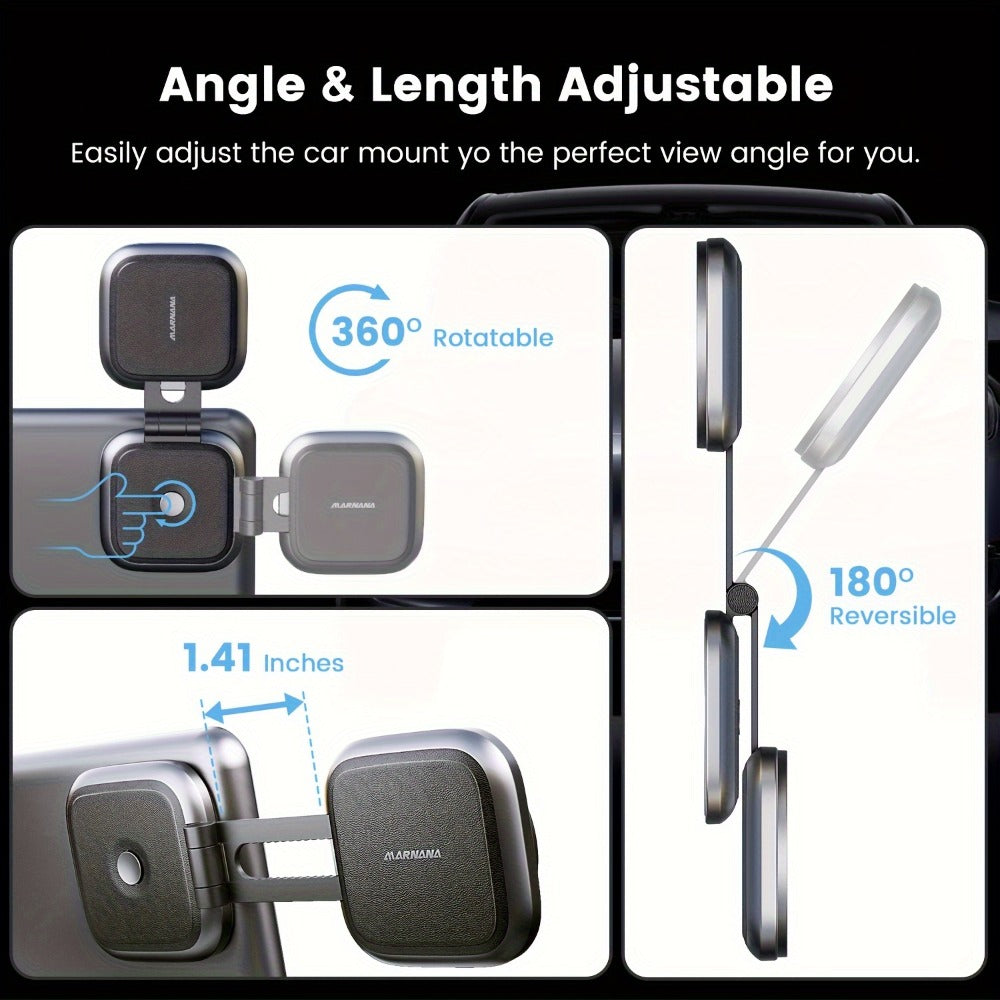 Tesla Magnetic Car Phone Holder T4 Upgraded Model – Strong Magnet Dashboard Mount Compatible with Tesla Model 3 Model Y Model S Model X