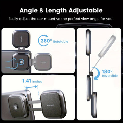 Tesla Magnetic Car Phone Holder T4 Upgraded Model – Strong Magnet Dashboard Mount Compatible with Tesla Model 3 Model Y Model S Model X