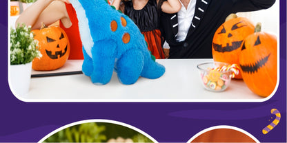 Dinosaur Stuffed Animal Plush Glowing Blue Dino with Music LED Light Up Soft Toy Glow in the Dark Birthday Gift for Kids Boys Girls Dinosaur Lovers