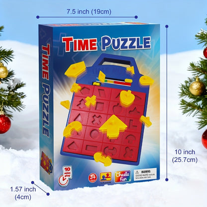 Shape Puzzle Pop-Up Board Game for Kids – Interactive Timer Matching Game with 3 Difficulty Levels, Hand-Eye Coordination STEM Toy, Educational Birthday Gift for Boys & Girls Ages 3+