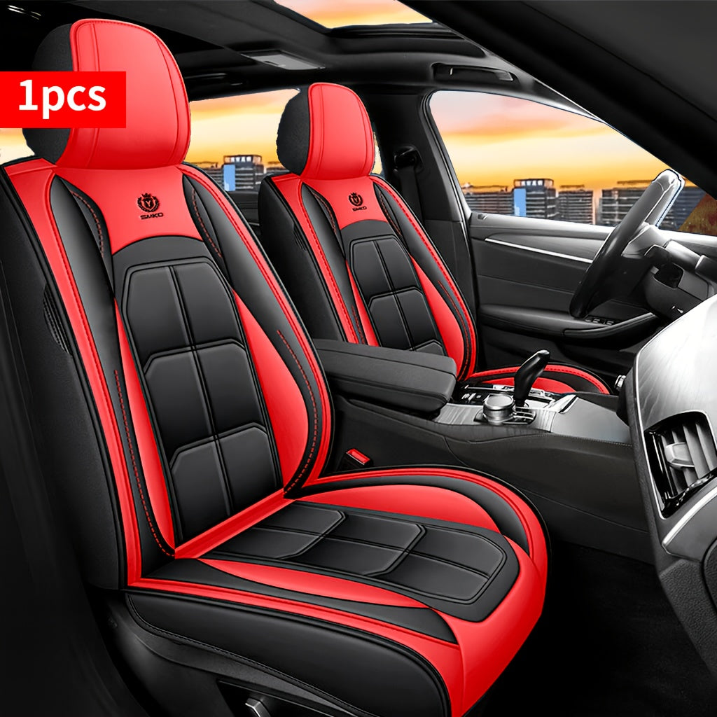 Advanced Faux Leather Car Seat Cover, Imitation Faux Leather Car Seat Cover, Protection Pad For Sedans, SUVs & Pickup Trucks - Durable, Comfortable, Pickup Truck Accessory | Luxury Car Accessory | Durable Seat Cover