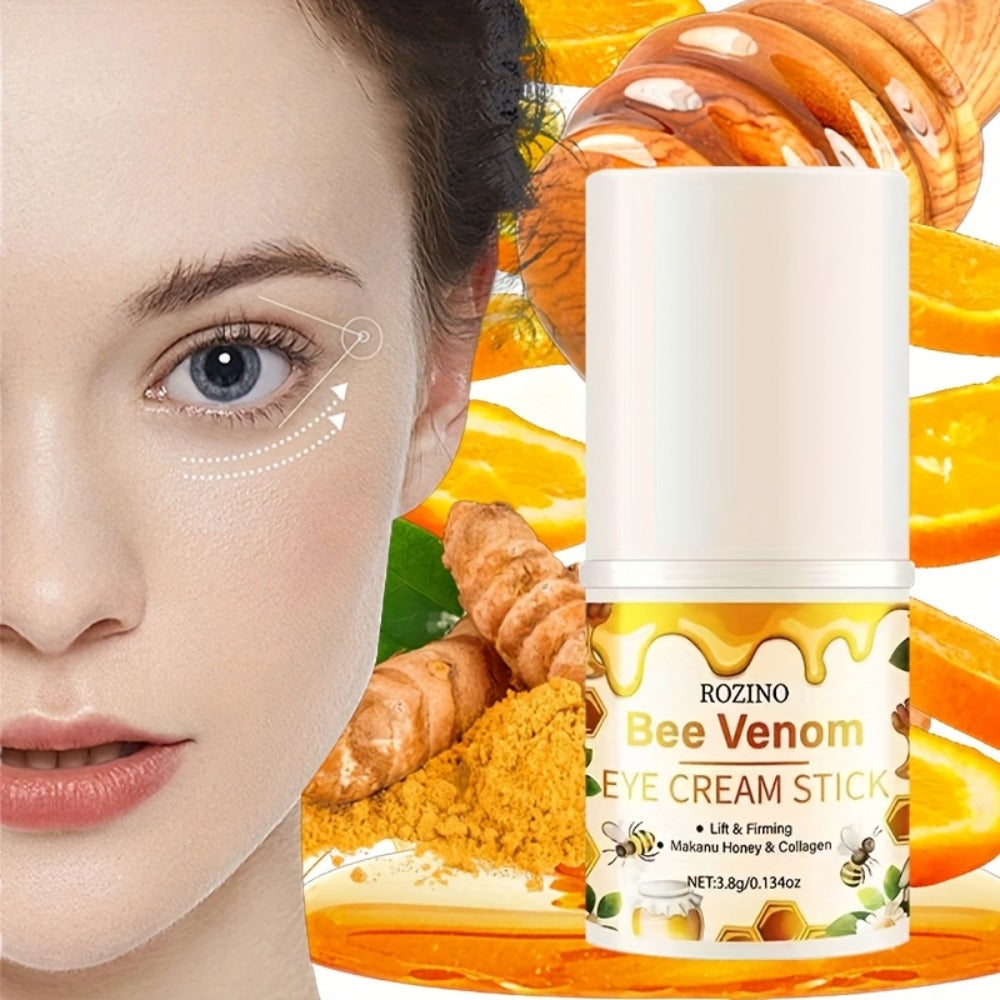 Bee Venom Collagen Under Eye Cream 3.8g — Instant Lifting Deep Moisturizing for Dark Circles Puffiness Fine Lines Wrinkles Hypoallergenic Anti-Aging Eye Treatment All Skin Types Women Men