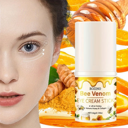 Bee Venom Collagen Under Eye Cream 3.8g — Instant Lifting Deep Moisturizing for Dark Circles Puffiness Fine Lines Wrinkles Hypoallergenic Anti-Aging Eye Treatment All Skin Types Women Men
