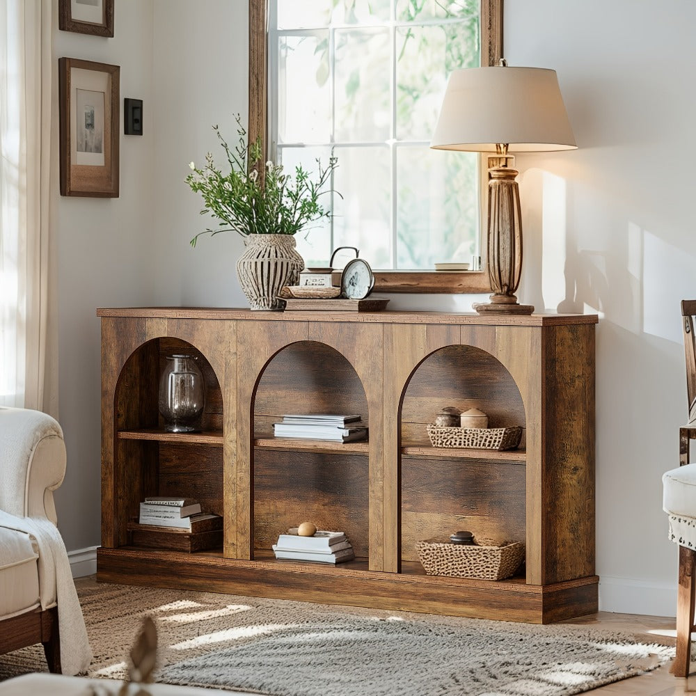 63-Inch Console Table with Multiple Color Options for Entryway detail image