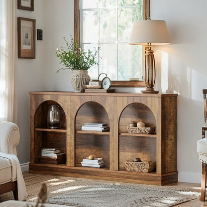63-Inch Console Table with Multiple Color Options for Entryway detail image