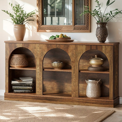 63-Inch Console Table with Multiple Color Options for Entryway detail image - detail view 3