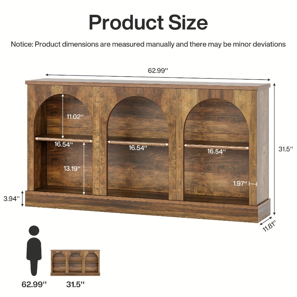 63-Inch Console Table with Multiple Color Options for Entryway detail image - detail view 4