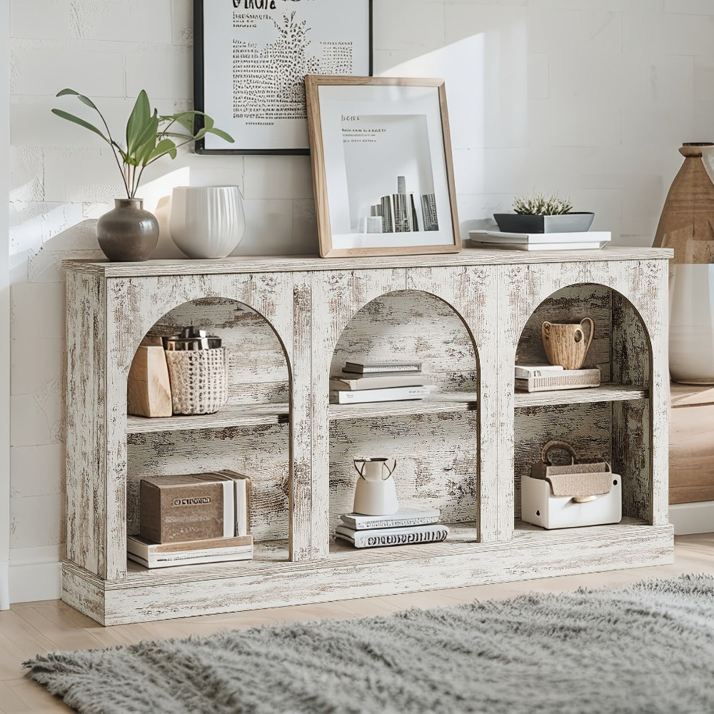 63-Inch Console Table with Multiple Color Options for Entryway detail image - detail view 5