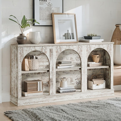 63-Inch Console Table with Multiple Color Options for Entryway detail image - detail view 5