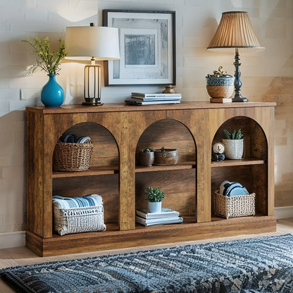 63-Inch Console Table with Multiple Color Options for Entryway detail image - detail view 7