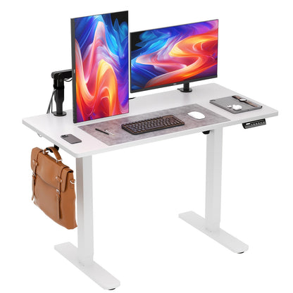 Standing Desk shown in the 55*28 White option
