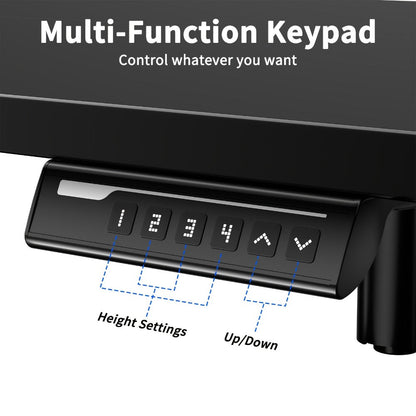 63-Inch Electric Height-Adjustable Standing Desk with Adjustable Height detail image - detail view 11