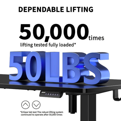 63-Inch Electric Height-Adjustable Standing Desk with Adjustable Height detail image - detail view 13