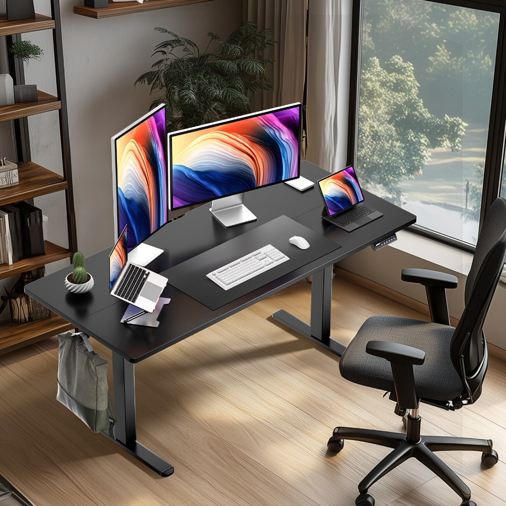 63-Inch Electric Height-Adjustable Standing Desk with Adjustable Height detail image