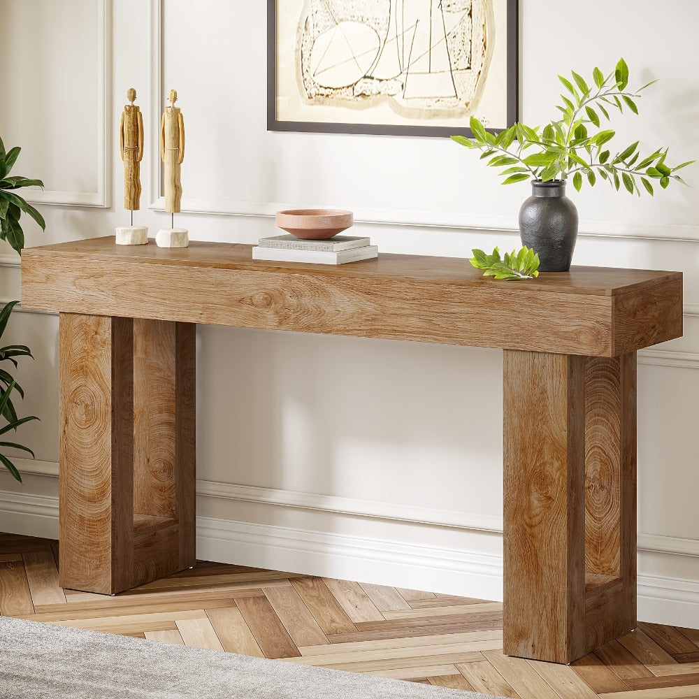 63-Inch Narrow Console Table, Hallway Accent Table for Entryway detail image