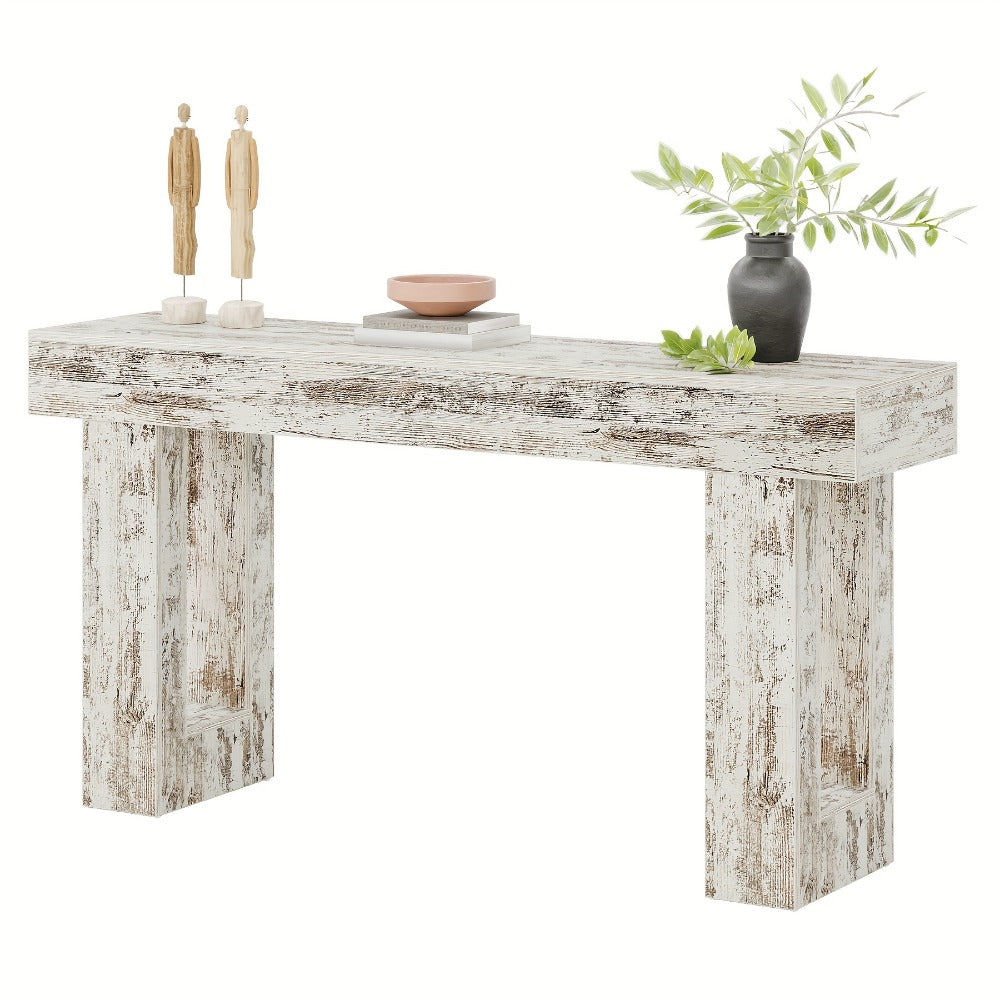 63-Inch Narrow Console Table, Hallway Accent Table for Entryway detail image - detail view 9