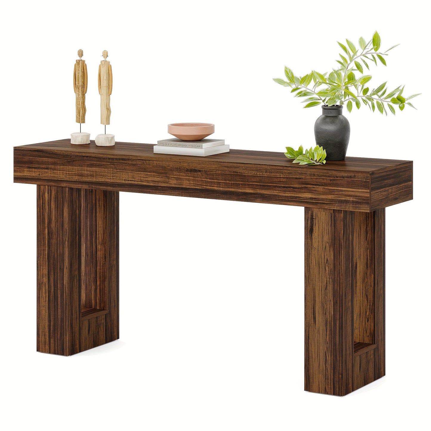 Console Table shown in the Rustic Brown option