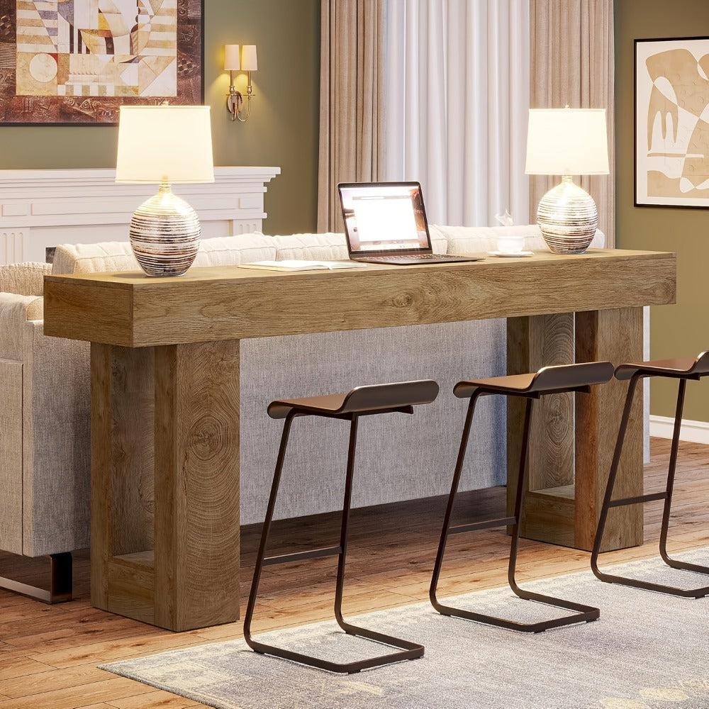 63-Inch Wood Console Table, Entryway Sofa Table for Work, Display, and Everyday Use detail image