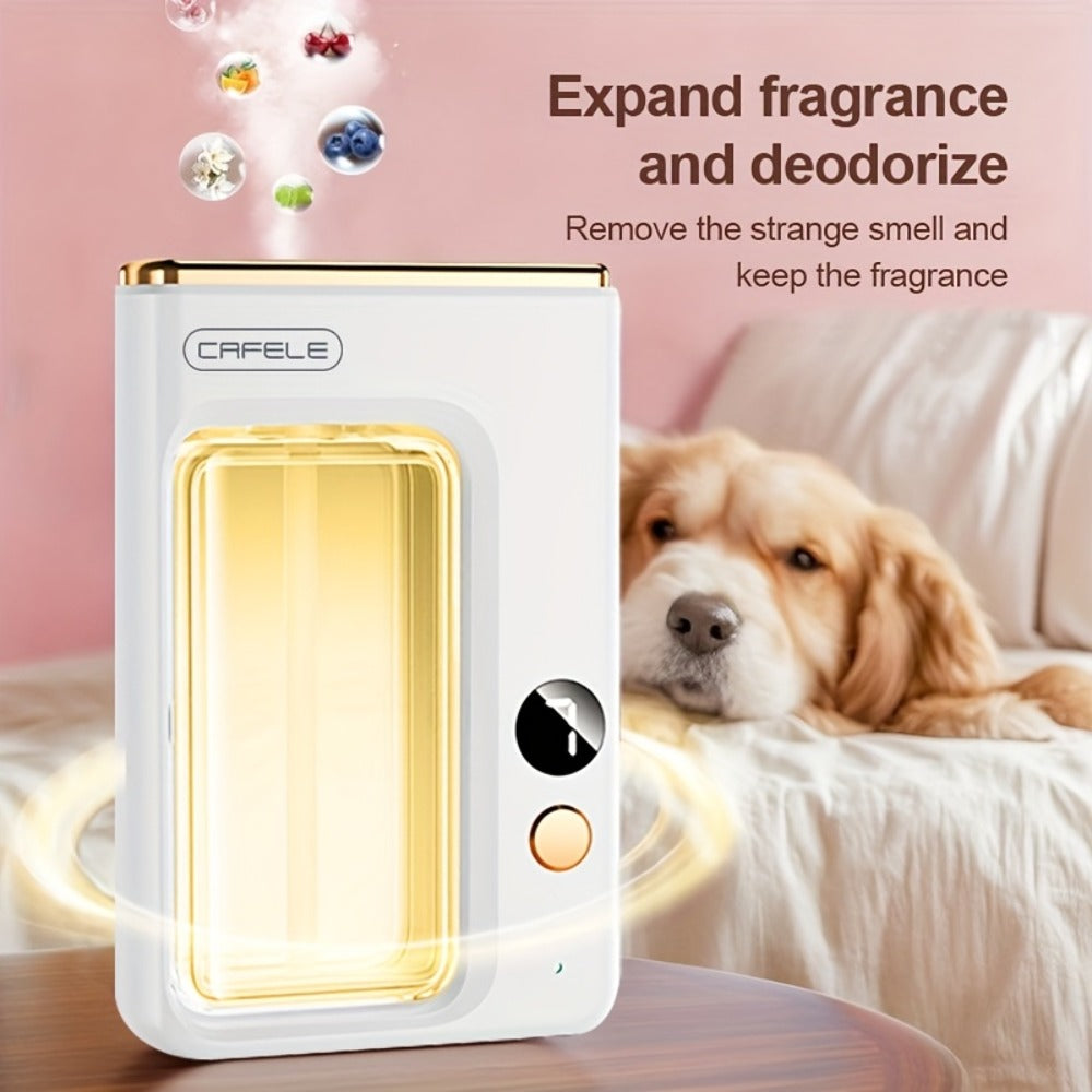 Aroma Diffuser & Humidifier 2-in-1 – USB Powered, 7-Level Mist, Odor Eliminator, Includes Essential Oil (Shangri-La or Encounter), Compact Air Moisturizer & Fragrance Diffuser for Home, Office & Bedroom