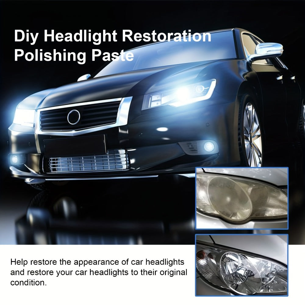 Car Headlight Restoration Fluid 8.5oz – Removes Yellowing, Oxidation & Haze | Crystal Coating Refurbishment Agent for Plastic Headlamp Lenses | Treats 6-10 Headlights
