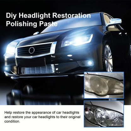 Car Headlight Restoration Fluid 8.5oz – Removes Yellowing, Oxidation & Haze | Crystal Coating Refurbishment Agent for Plastic Headlamp Lenses | Treats 6-10 Headlights