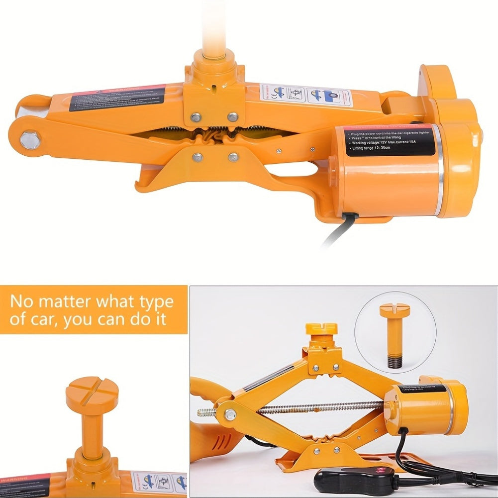 Electric Car Floor Jack 3 Ton All-in-one Automatic 12v Scissor Lift Jack For Tire Change Replacement