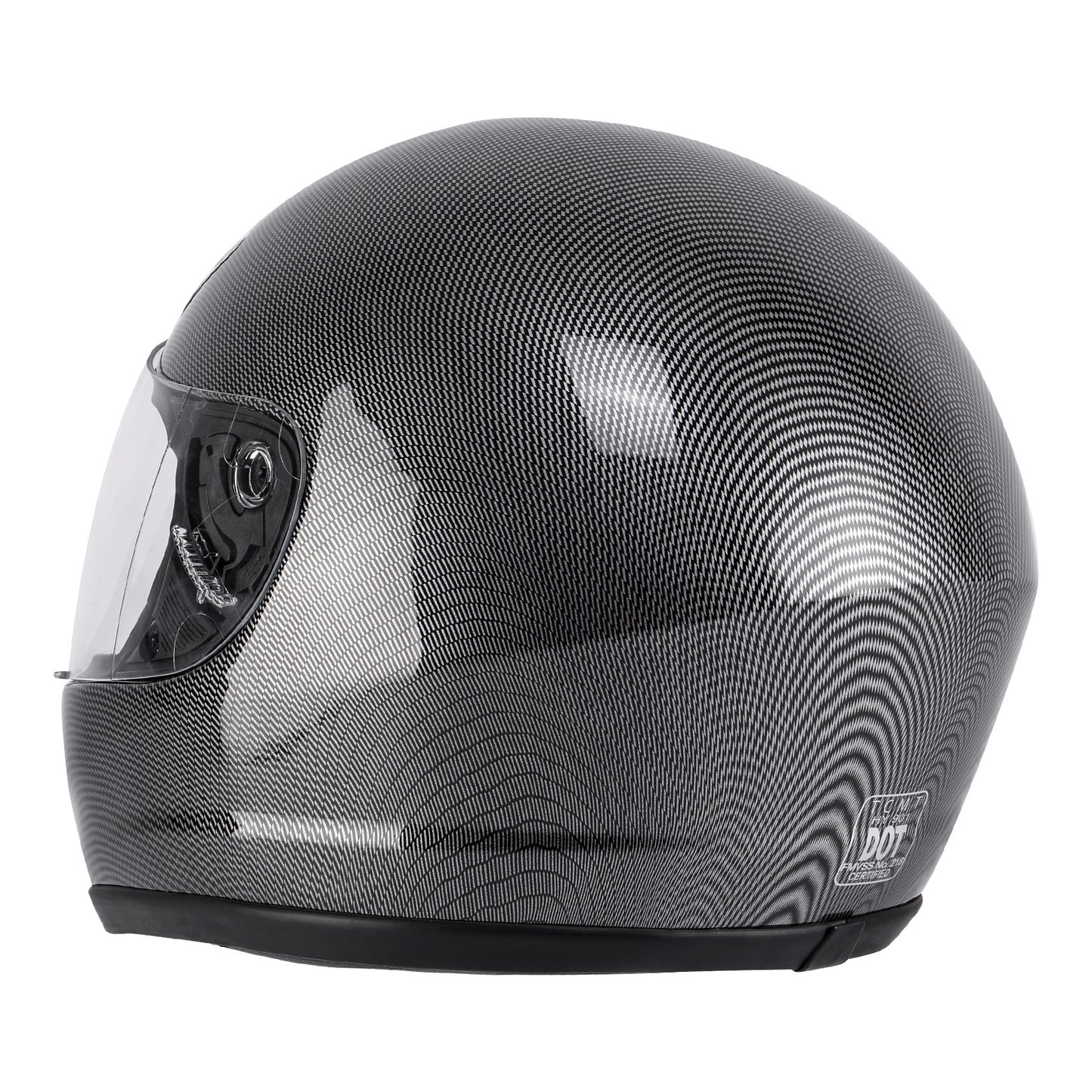 TCMT Motorcycle Carbon Fiber Flip Up Full Face Street Adult Helmet DOT S M L XL