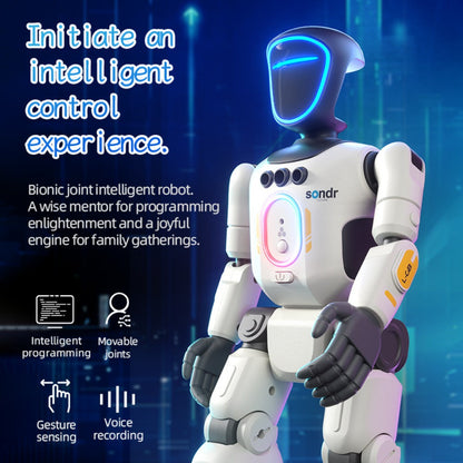Smart Humanoid Robot Toy with Gesture Sensor & Voice Recorder – Advanced Pose-Controlled Joints, Smart Remote Control, Interactive STEM Robot for Kids Teens & Adults, Birthday Christmas Gift