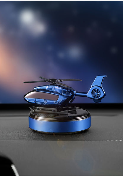 Car Air Freshener Solar Aromatherapy Diffuser Dashboard Helicopter Decoration Perfume Deodorant Auto Interior Accessories Gift for Men Women Alcohol-Free Essential Oil Scent