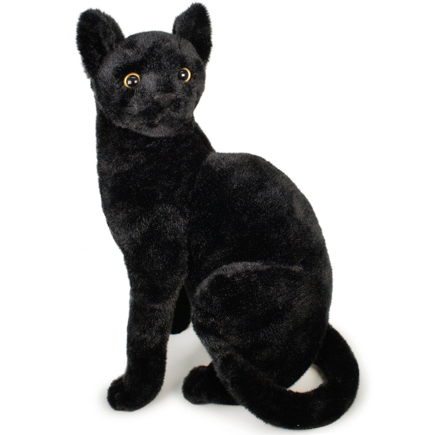 Boone Black Cat Plush Toy 13 Inch Lucky Black Cat Stuffed Animal — Premium Soft Kawaii Kitty Doll for Kids Adults, Unique Halloween Birthday Christmas Gift for Cat Lovers Girls Boys